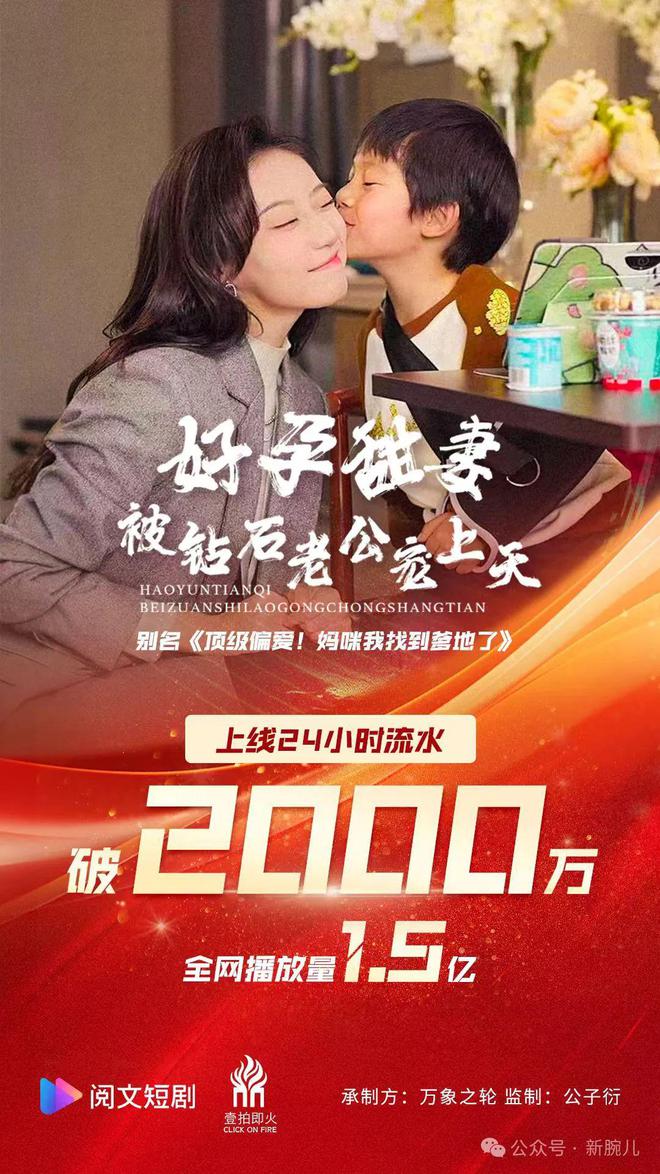 《好孕甜妻被钻石老公宠上天》上线万元ag真人平台第一游戏阅文短剧开门红！